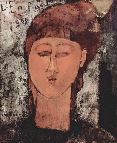 Amedeo Modigliani L'enfant gras Germany oil painting art